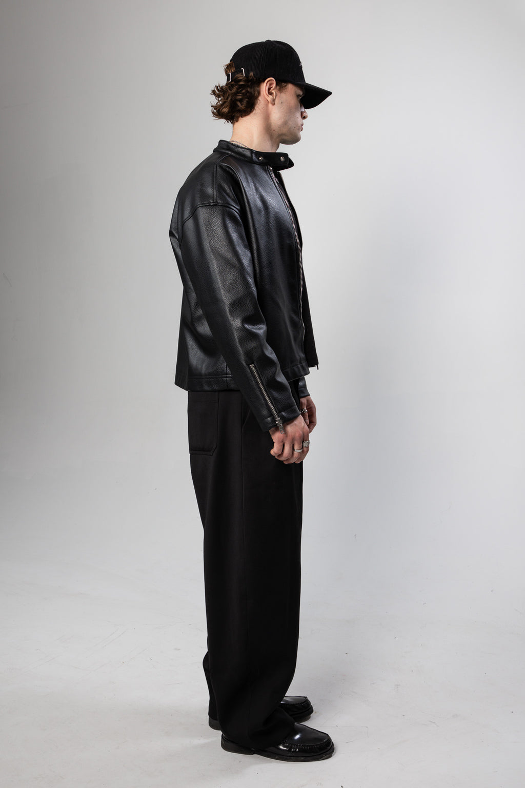 Monochrome Leather Jacket