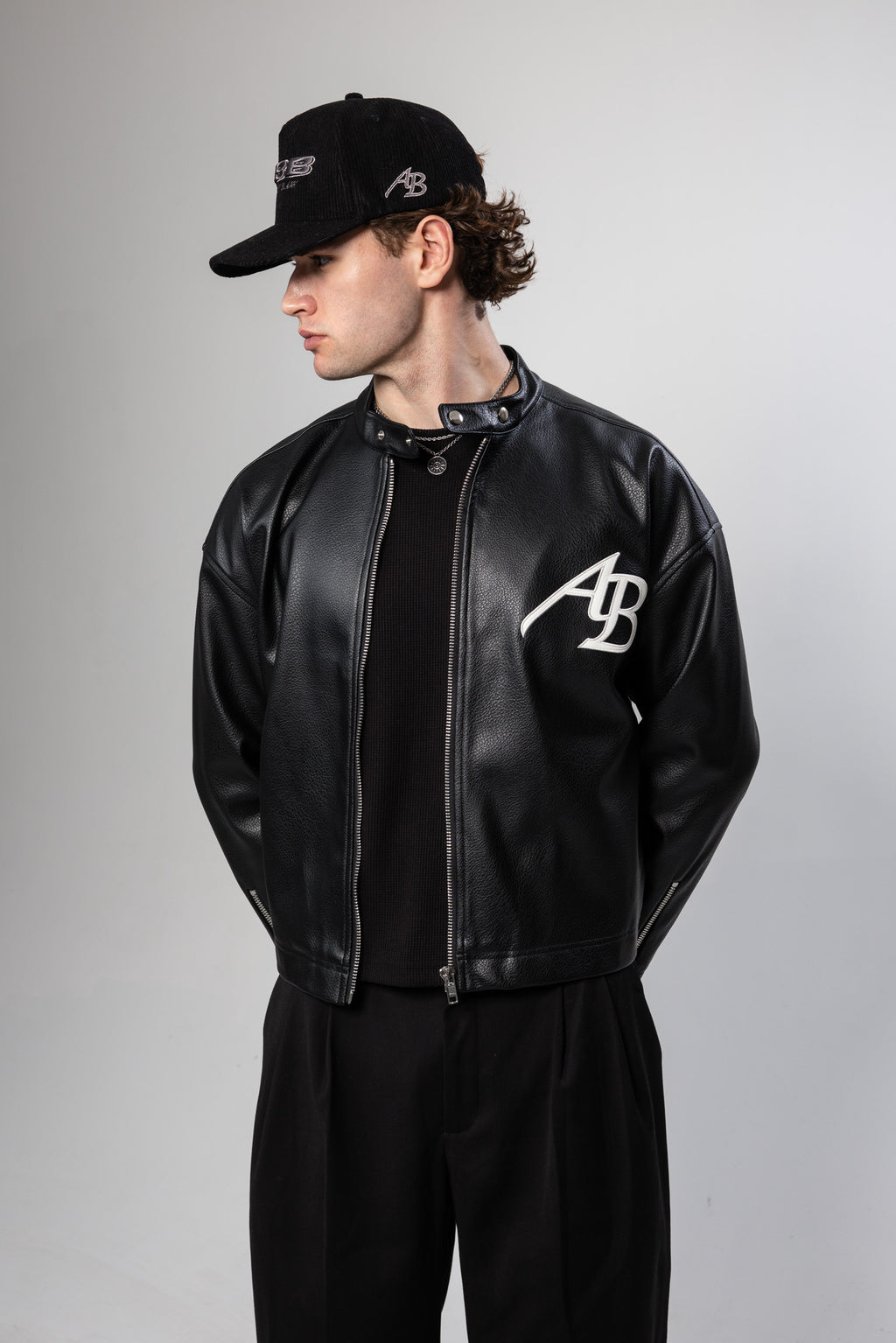 Monochrome Leather Jacket