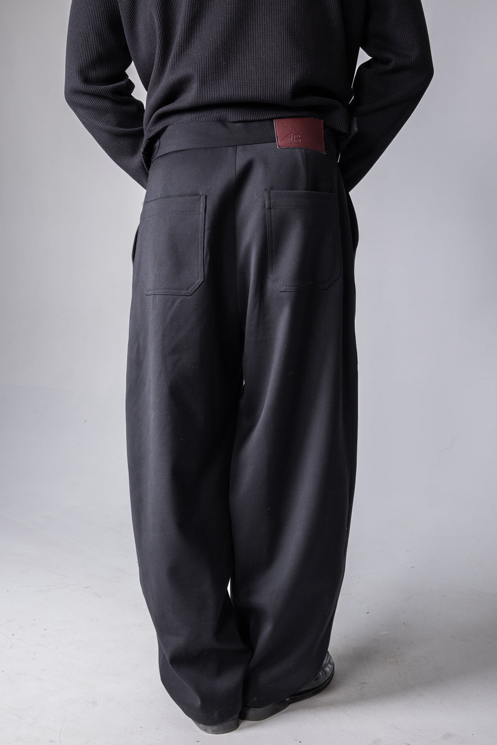 Monochrome Pleated Pants