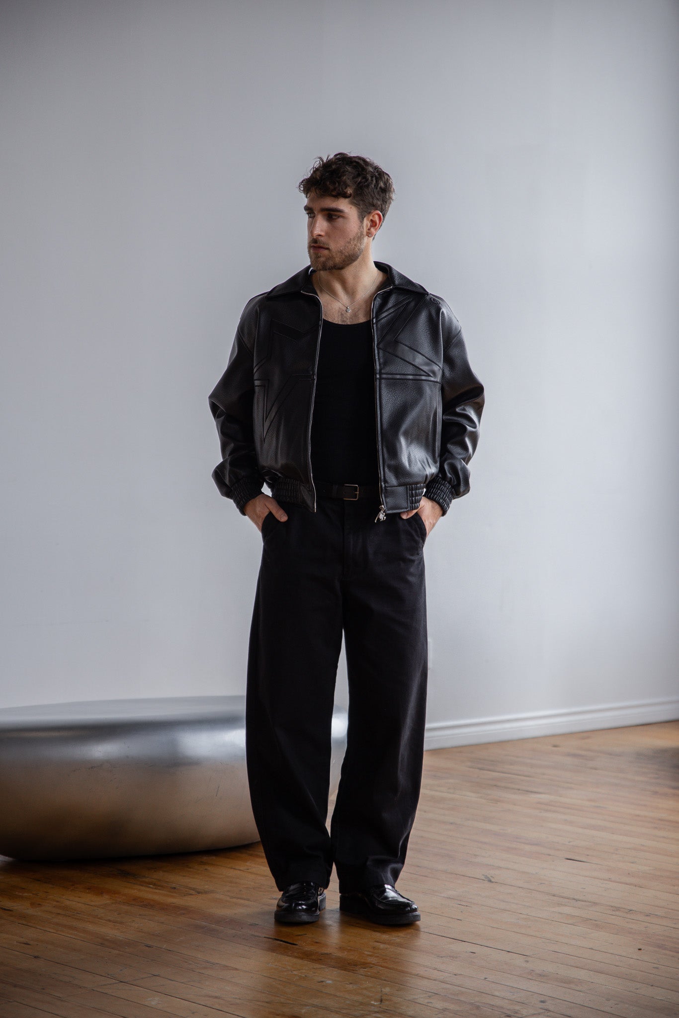 Triple Black Leather Jacket